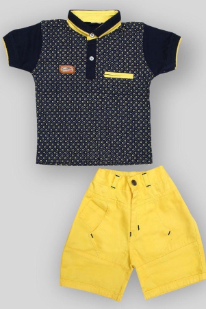 zadmus-yellow-cotton-boys-t-shirt-shorts-pack-of-1-4-5-years