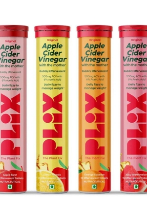 plix-acv-apple-cider-vinegar-effervescent-tablets-for-weight-management-4-x-15-tablets