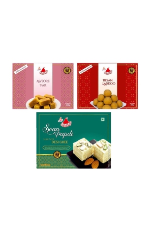 bambino-combo-pack-of-desi-ghee-soan-papdi-i-besan-ladoo-i-mysorepak-each-200-gms-x-pack-of-3