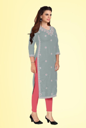 kapadia-grey-rayon-womens-straight-kurti-pack-of-1-none