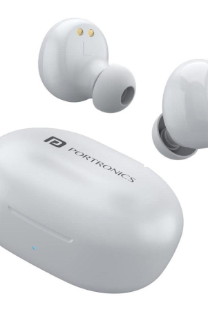 portronics-harmonics-twins-s3-smart-tws-bluetooth-52-earbuds-with-20-hrs-playtime-8mm-drivers-type-c-charging-ipx4-water-resistant-low-latency-lightweight-designwhite-white