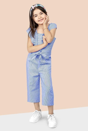 Naughty Ninos - Blue Polyester Girls Jumpsuit ( Pack of 1 ) - None