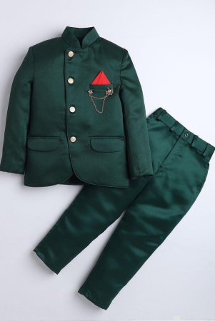 dkgf-fashion-dark-green-polyester-boys-2-piece-suit-pack-of-1-none