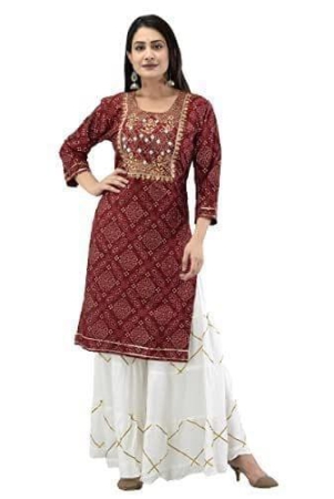 monika-fashion-red-color-kurta-white-shrara-kurta-shrara-dress-for-girls-women