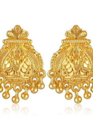 vivastri-golden-stud-earrings-pack-of-1-golden