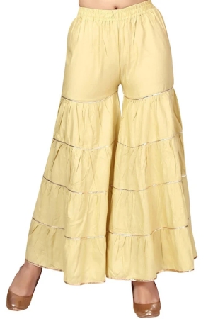 women-gold-toned-flared-handloom-palazzos