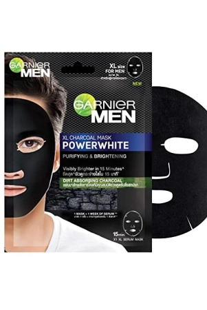 garnier-men-men-powerwhite-xl-charcoal-mask-28-g-pack-2