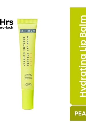 Hyphen Vitamin Infused Peptide Lip Balm - Peach for Dry & Chapped Lips | Hydrates & Moisturizes