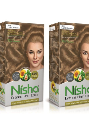 nisha-cream-rich-bright-long-lasting-permanent-hair-color-light-blonde-with-natural-herbs-150-g-pack-of-2