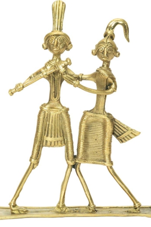 dokra-table-top-tribal-couple-6inch