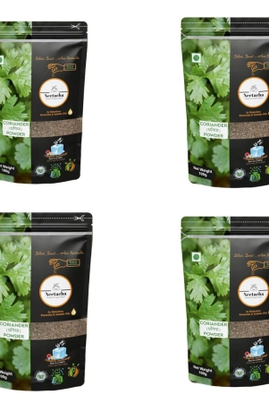 Neetacha Premium Cryogenic Coriander Dhaniya Powder I 400g I @ 35% reduced consumption I Rich in Aroma Taste | No Artificial flavors or Coloring (Pack Of 4)