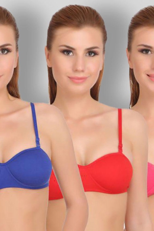 softskin-multicolor-cotton-blend-lightly-padded-womens-t-shirt-bra-pack-of-3-none