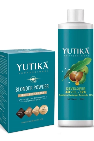 yuthika-professional-blonder-powder-60g-with-hair-color-developer-40-volume-12-150ml