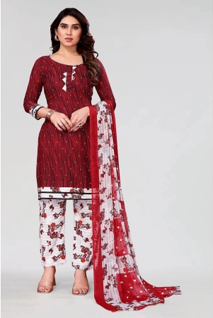 anand-unstitched-crepe-printed-dress-material-red-pack-of-1-red