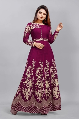 julee-wine-flared-net-womens-semi-stitched-ethnic-gown-pack-of-1-none