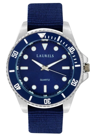 laurels-blue-leather-analog-watch