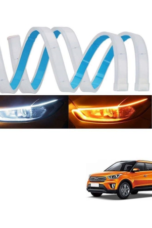 kozdiko-60-cm-flexible-white-daytime-running-light-for-cars-with-matrix-yellow-indicator-with-turn-sequential-flow-60-cm-set-of-2-pieces-forhyundai-creta