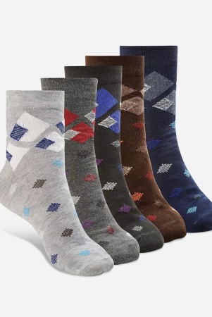 texlon-cotton-mens-printed-multicolor-ankle-length-socks-pack-of-5-multicolor