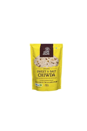 pure-sure-organic-chiwda-namkeen-organic-snacks-pure-sure-sweet-and-salt-chiwda-200gm