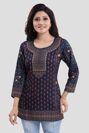 meher-impex-blue-crepe-womens-tunic-pack-of-1-none