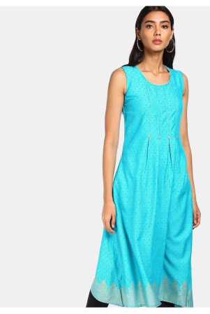 karigari-blue-rayon-womens-flared-kurti-pack-of-1-l