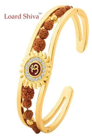 lord-shiv-high-quality-gold-plated-brass-om-mens-kada-adjustable-size