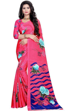 leelavati-pink-crepe-saree-with-blouse-piece-pack-of-1-pink