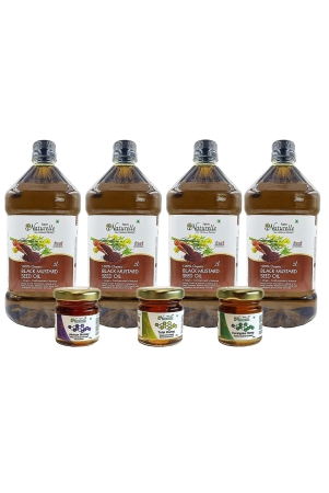 farm-naturelle-organic-mustard-oils-the-finest-fssai-certified-organic-cold-pressed-virgin-kachi-ghani-mustard-cooking-oil-2-ltr-x-4-3-55g-honey