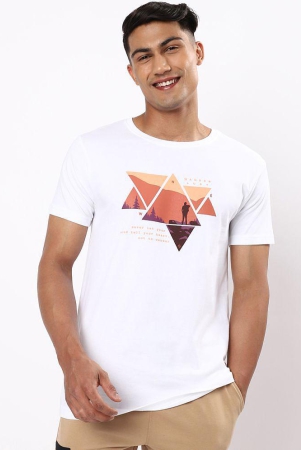 bewakoof-white-cotton-regular-fit-mens-t-shirt-pack-of-1-none