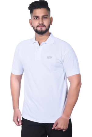 men-solid-polo-neck-cotton-blend-white-t-shirt