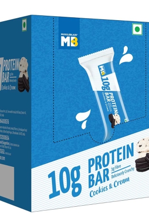 MuscleBlaze Protein Bar (10 gm Protein),  6 bar(s)  Cookies and Cream