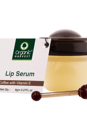 Organic Harvest Lip Serum Coffee With Vitamin E, Naturally Brightens & Softens the Dark Lips, Soft & Plumped Lips For Men & Women, Best for Dry & Chapped Lips - 8gm