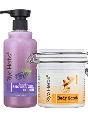 shower-gel-lavender-body-scrub-combo