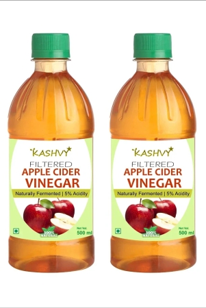 kashvy-filtered-apple-cider-vinegar-100-natural-syrup-1000-ml-unflavoured-pack-of-2