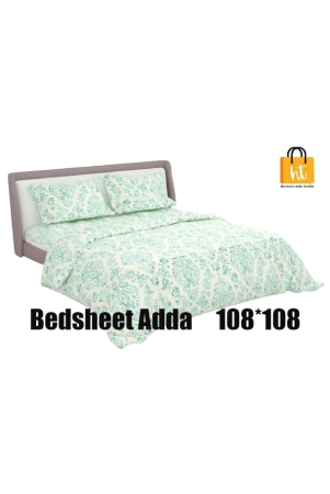 bedsheet-adda-super-mega-king-size-king-size108108-in-pure-cotton-sanganeri-printed-jaipuri-double-bedsheet-with-2-matching-pillow-covers-rj-14-03-108108-ht8206