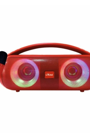 CYOMI CY-660 10 W Bluetooth Speaker Bluetooth V 5.3 with USB,SD card Slot Playback Time 10 hrs Red - Red