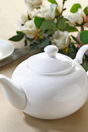 clay-craft-ceramic-1000-ml-tea-pot-kettle-white-1-pc