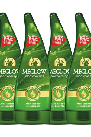 meglow-aloe-vera-gel-with-cucumber-125g-pack-of-4