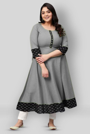 estela-light-grey-cotton-womens-flared-kurti-pack-of-1-xs