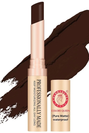 Colors Queen Beauty Lips Non transfer Pure Matte Lipstick (Coffee Toffee) 4g