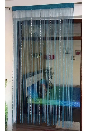 ENTICE Single Door Beaded String Curtain - Blue