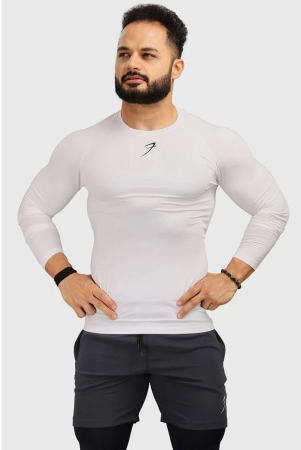 fuaark-white-polyester-slim-fit-mens-compression-t-shirt-pack-of-1-none