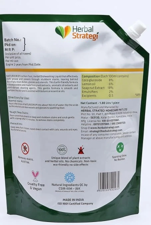 herbal-strategi-dishwashing-liquid-gel-natural-vegan-with-refreshing-lemon-oil-soft-on-hands-certified-eco-friendly-non-toxic-baby-and-pet-safe-with-100-herbal-actives-18l-refill-pack