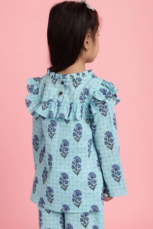 mini-ming-girls-floral-printed-round-neck-bell-sleeves-pleated-a-line-top