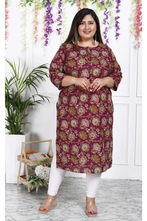 swasti-cotton-printed-straight-womens-kurti-maroon-pack-of-1-none