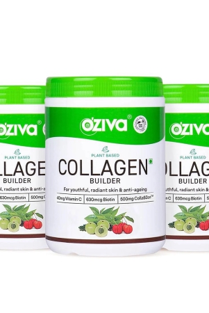 oziva-plant-based-collagen-builder-powder-for-skin-radiance-youthful-glow-100-natural-with-biotin-vitamin-c-750g-pack-of-3-classic-oziva-plant-based-collagen-builder-powder-for-skin-radia