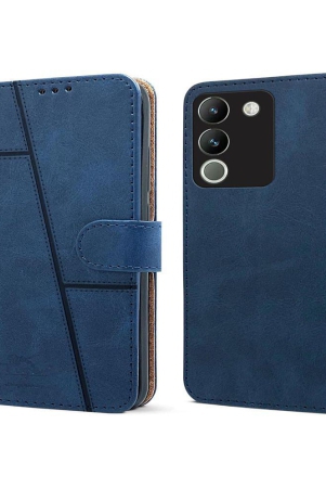 nbox-blue-flip-cover-artificial-leather-compatible-for-vivo-y200-pack-of-1-blue