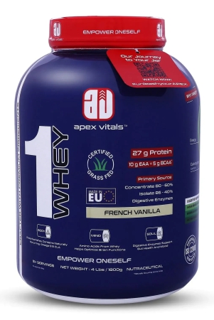 apex-vitals-1-whey-grass-fed-whey-27g-protein-10g-eaa-5g-bcaa-concentrate-80-60-isolate-86-40-digestive-enzymes-fda-efsa-fssai-certifiedfrench-vanilla-4lbs