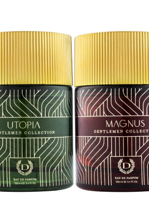 Pack of 2 Denver Gentlemen Collection Utopia & Magnus 100ml Perfume