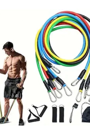 Fitness Scout Rubber Resistance Band + Wrist Support 7-10 kg - Multicolor